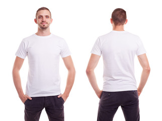 Man in white t-shirt