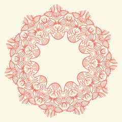 Vector round abstract circle.
