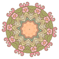 Vector round abstract circle.