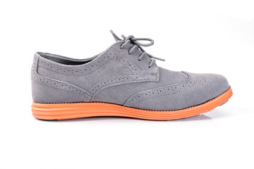 Close-up of elegant mens shoes