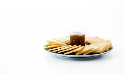 biscuit with pineapple jam