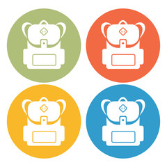 Fototapeta premium School bag icon