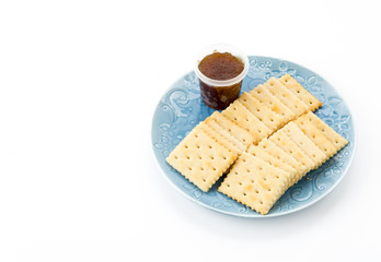 biscuit with pineapple jam