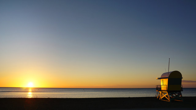 sunrise at Leucate