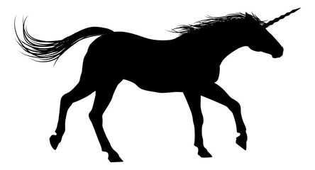 Running Unicorn Silhouette