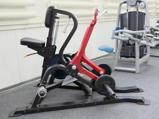 Obraz premium Interior view of a gym with equipment