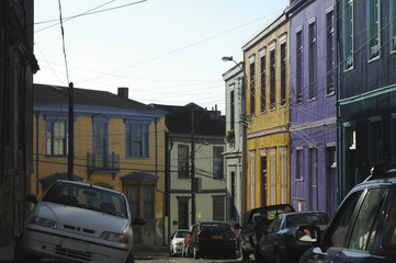 View of the world heritage site of Valparaiso