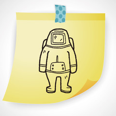 astronaut doodle