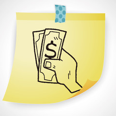 money doodle drawing