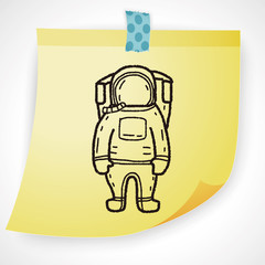 astronaut doodle