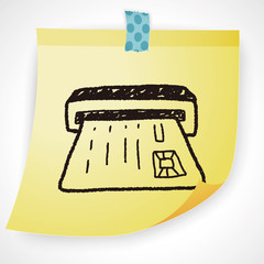 ATM doodle drawing