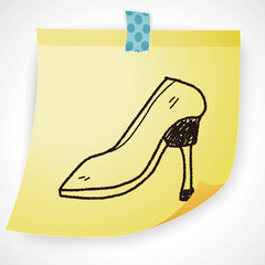 High-heeled shoes doodle