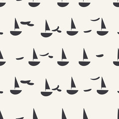 seamless boat pattern