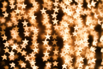 Blurring lights bokeh background of stars