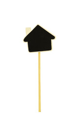 house shape wooden plate
