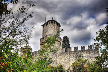 historic tower in San Marino