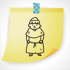 medieval people doodle