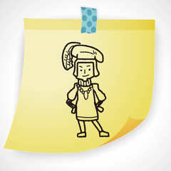 medieval people doodle