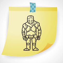 knight doodle