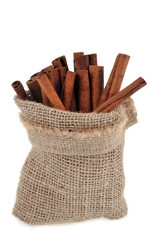 Sac en toile de bâtons de cannelle