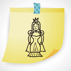 Fototapeta na wymiar princess doodle