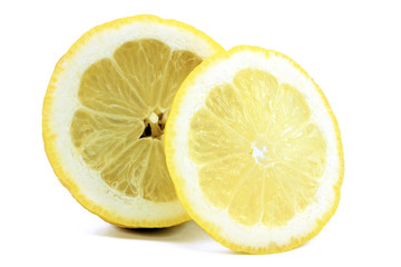 Half of a lemon and slice