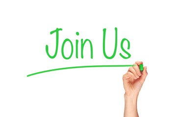 Join Us Concept.