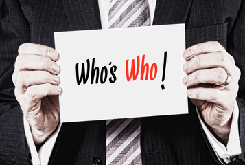 Who's Who Concept.