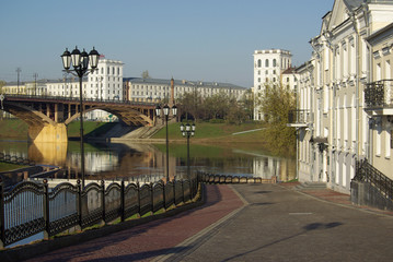 The streets of the old city of Vitebsk