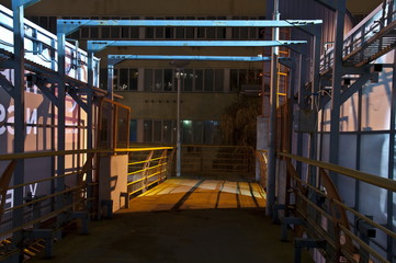 Bridge at night . Transition