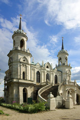 Fototapeta na wymiar Church of Vladimir Icon of Mother of God in Bykovo