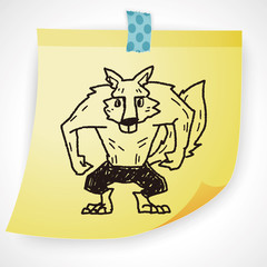 Werewolf doodle