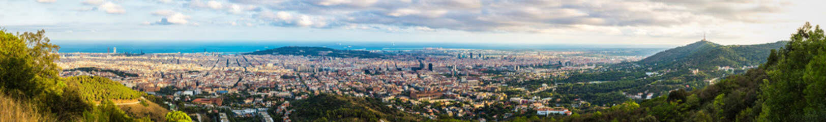 Panoramic view of Barcelona