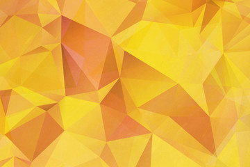 trendy abstract triangular art backround - yellow