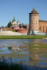 Fototapeta na wymiar KOLOMNA, RUSSIA - June 12, 2014: Marina tower of Kolomna Kremlin