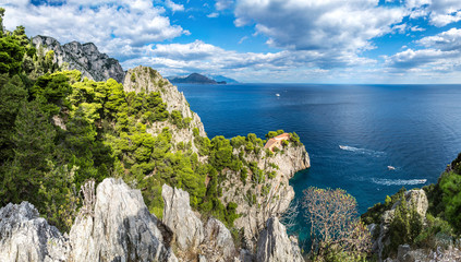 Capri island  in Italy