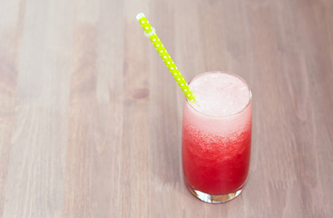 Watermelon smoothie in a glass