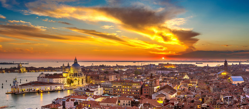 Fototapeta Aerial view of Venice
