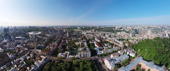 Raamstickers aerial view of Kiev, Ukraine © Photobank