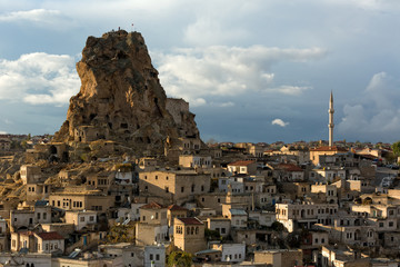 Fototapeta na wymiar Cappadocia rock formations and fairy chimneys