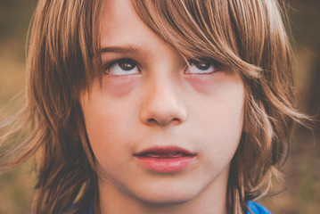 a brat little boy - thinking