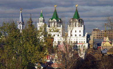 Fototapeta na wymiar MOSCOW, RUSSIA - October, 2015: The Kremlin in Izmaylovo
