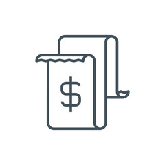 Invoice, bill icon