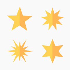 Set of flat stars