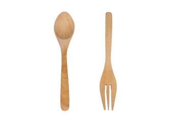 wood spoon and fork