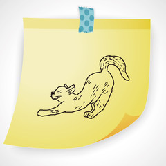 cat doodle drawing