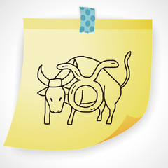 Taurus Constellation doodle