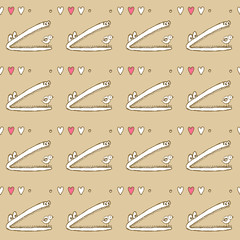 Sketch crocodile pattern