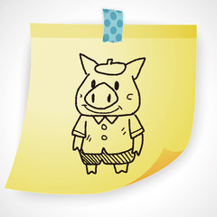 three little pigs doodle