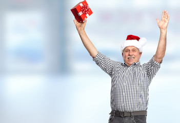 Obraz premium Happy Christmas man.